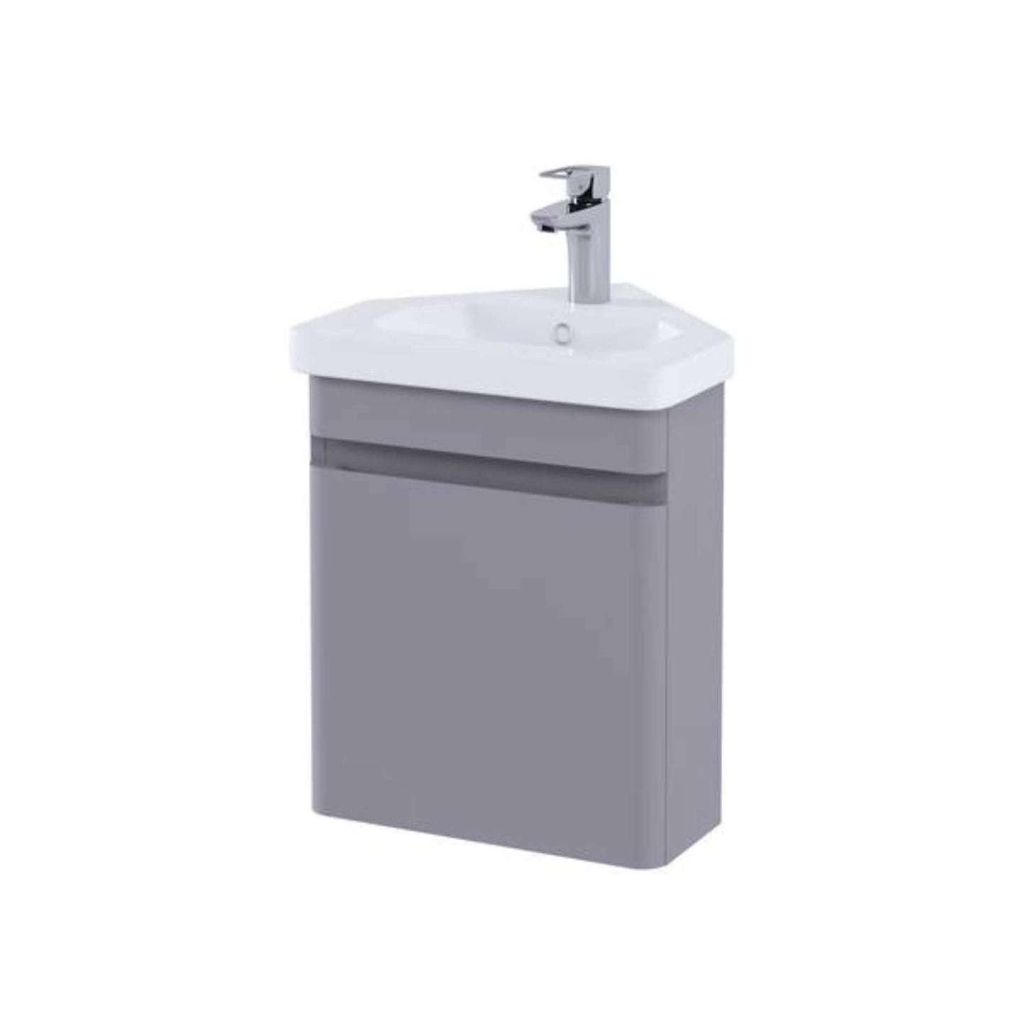 RAK Resort 450mm Wall Hung Corner Vanity Unit – Matt Finishes