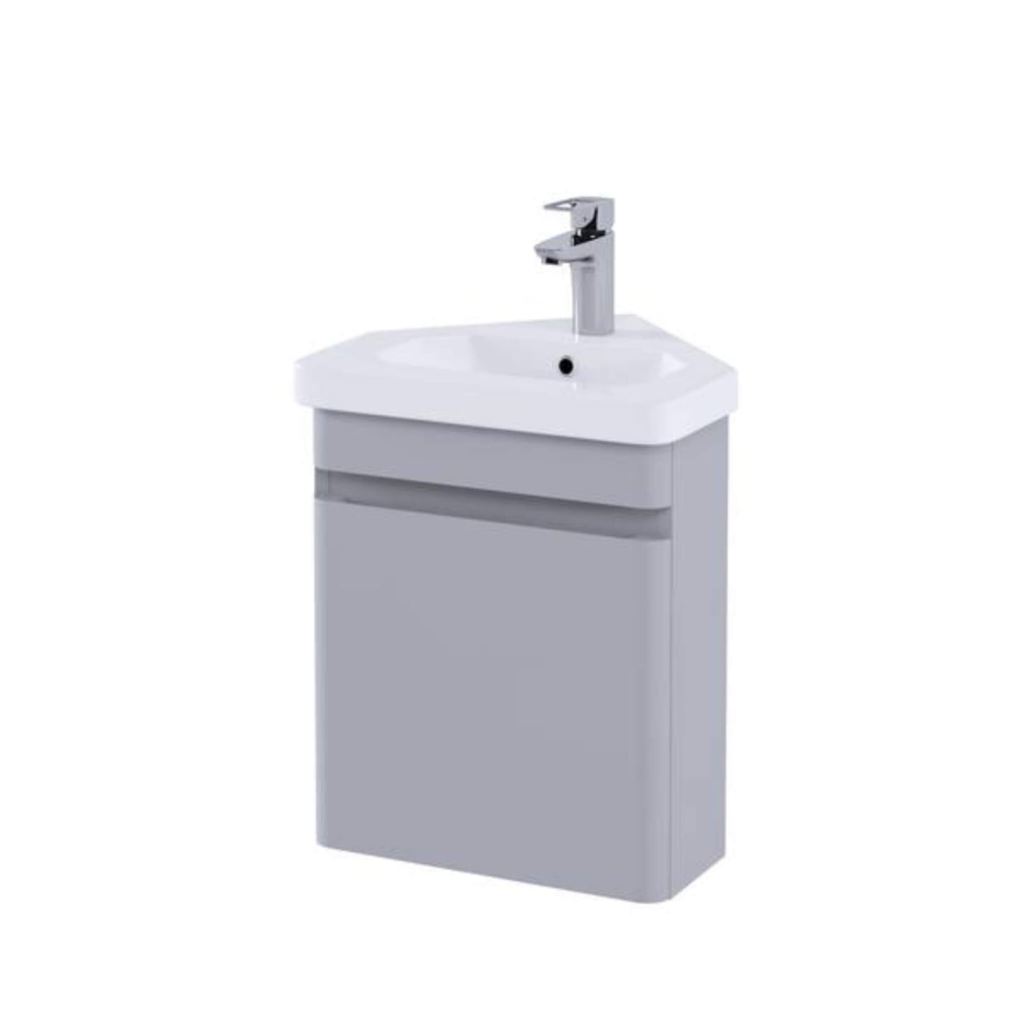 RAK Resort 450mm Wall Hung Corner Vanity Unit – Matt Finishes
