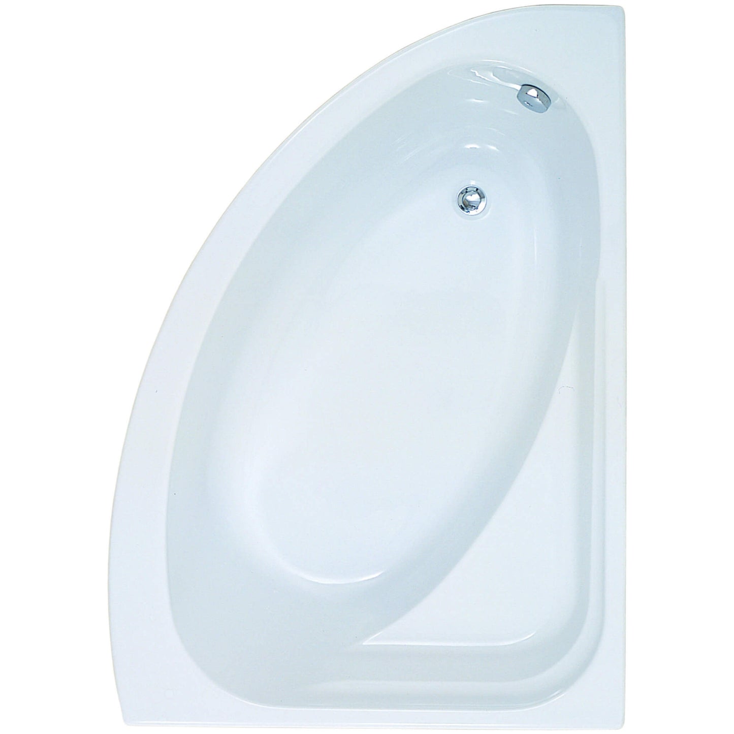 Aqua Orlah Offset Corner Bath with Integrated Seat – Space-Saving Design