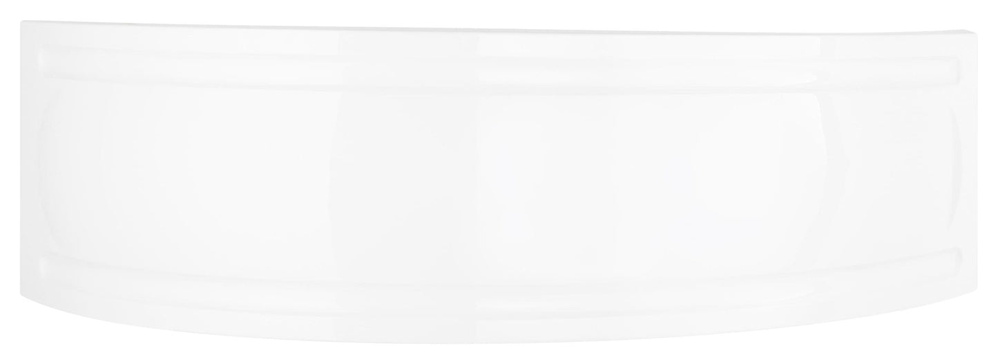 Aqua Orlah Offset Corner Bath with Integrated Seat – Space-Saving Design