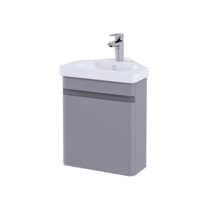 RAK Resort 450mm Wall Hung Corner Vanity Unit – Matt Finishes