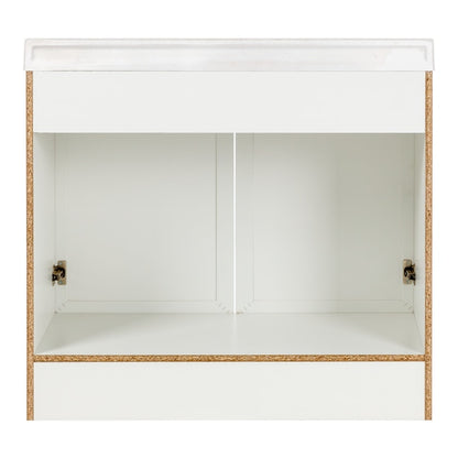 Project Source Jax 36-in White Single Sink Bathroom Vanity with White Cultured Marble Top