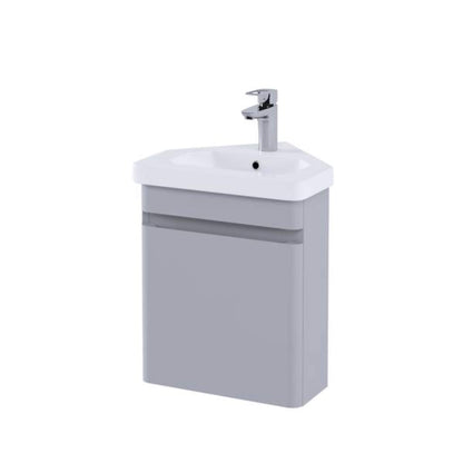 RAK Resort 450mm Wall Hung Corner Vanity Unit – Matt Finishes