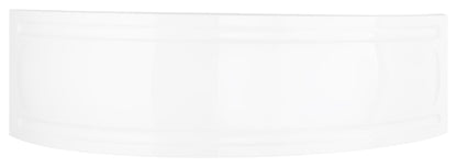 Aqua Orlah Offset Corner Bath with Integrated Seat – Space-Saving Design